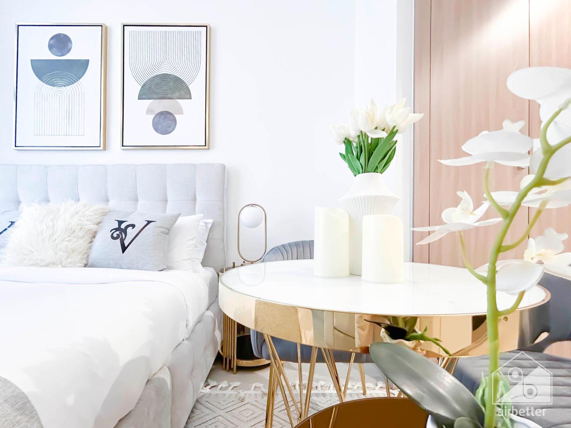 Charming Studio With Balcony In Azizi Riviera ดูไบ ภายนอก รูปภาพ